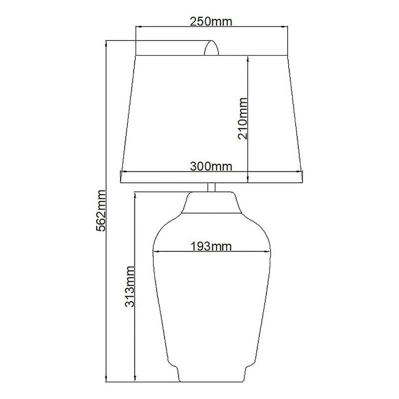 Lampe de table Bexley 1 lumière - Blanc et laiton brossé
