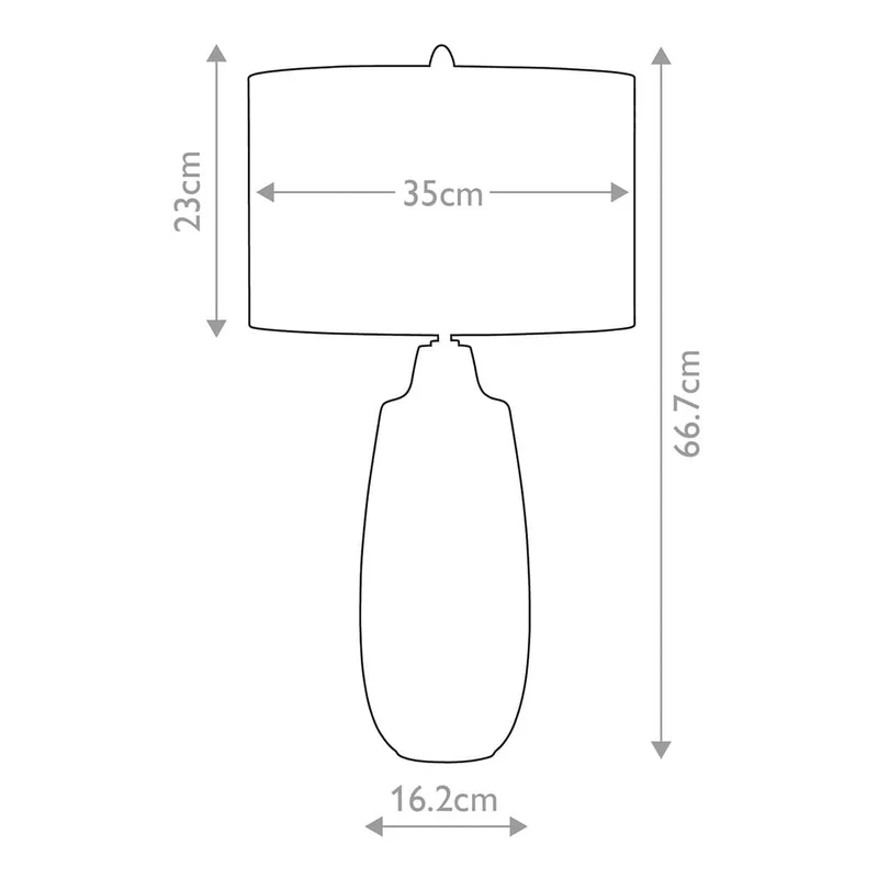Grande lampe de table contemporaine