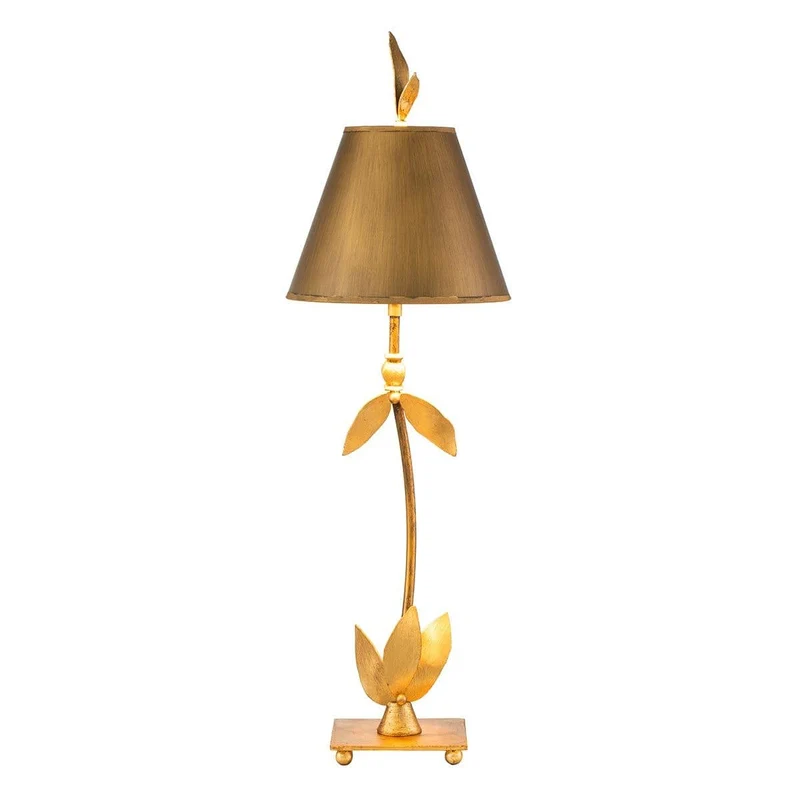 Lampe de table Red 1 lumière - Feuille d'or