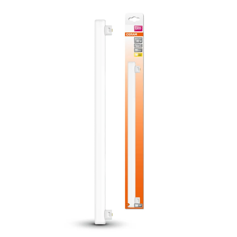 Lampe LED OSRAM LEDINESTRA® BASE 6W 827 Frosted S14S, 640 lm, 2700 K, blanc chaud