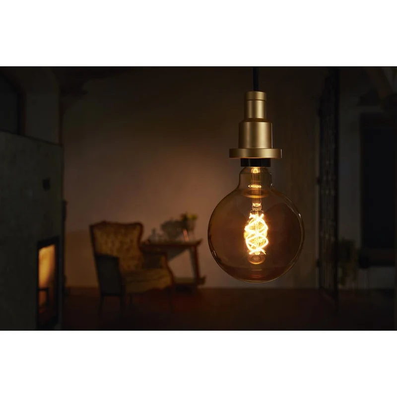 Lampe LED OSRAM VINTAGE 1906® LED CLASSIC GLOBE 4W 820 Gold E27 Culot doré, 300 lm, 2000 K, Lumière chaude et confortable