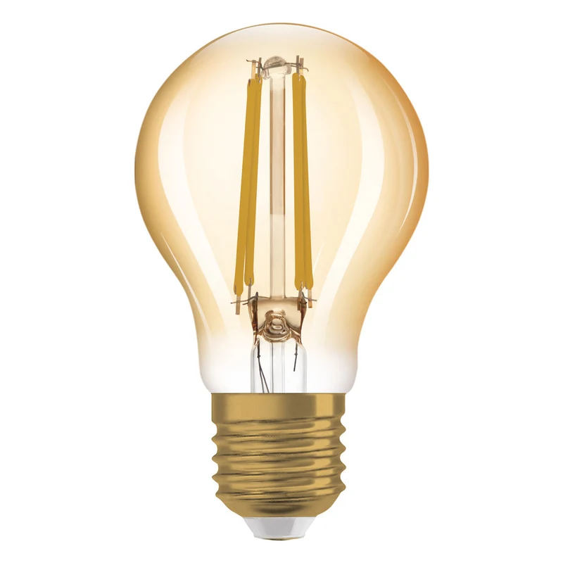 Lampe LED OSRAM VINTAGE 1906® LED CLASSIC A 7,5 W 824 Gold E27, 865 lm, 2400 K, lumière chaude et confortable