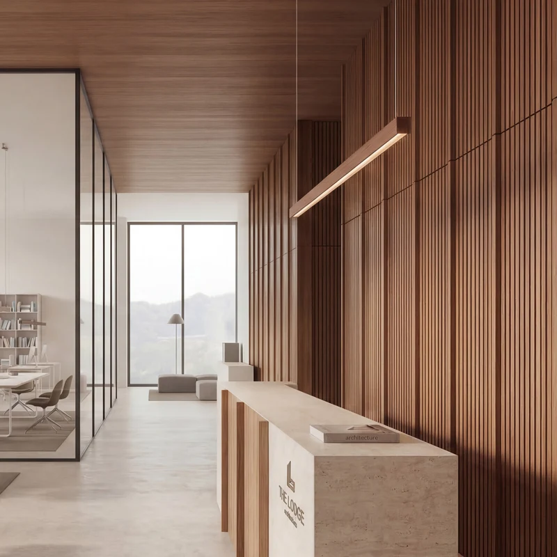 Tunto Square - 2000 mm - Walnut Pendant