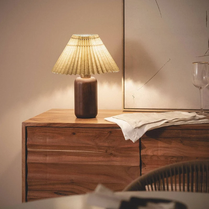 Lampe de Table Bois Scandinave
