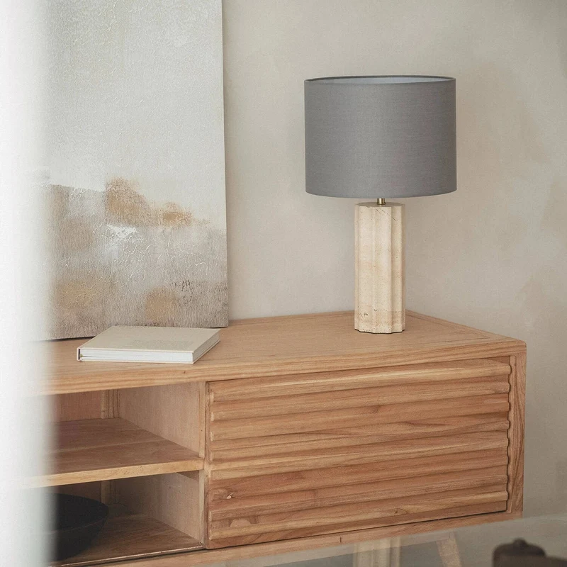 Lampe Beton Travertin