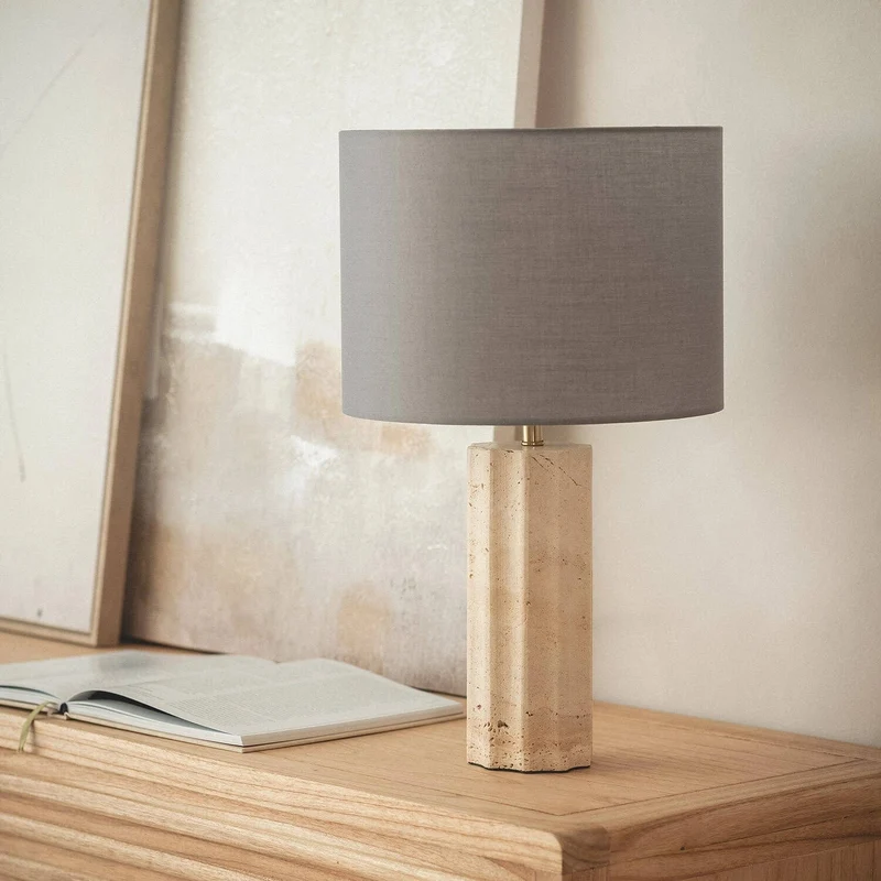 Lampe Beton Travertin