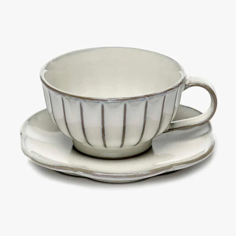 Serax Inku Ribbed Dessert Plate