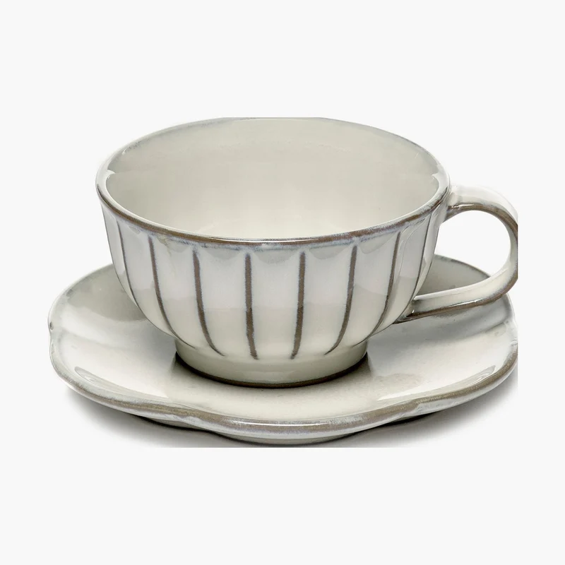 Serax Inku Ribbed Dessert Plate