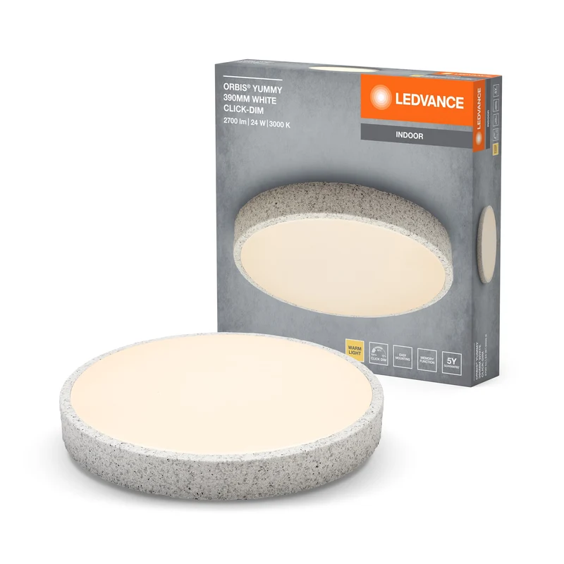LEDVANCE ORBIS Yummy plafonnier 24W 390mm dimmable blanc