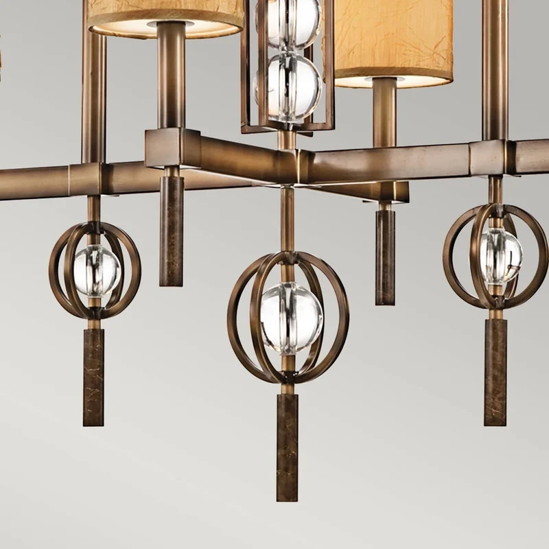 Lustre Salon Marron