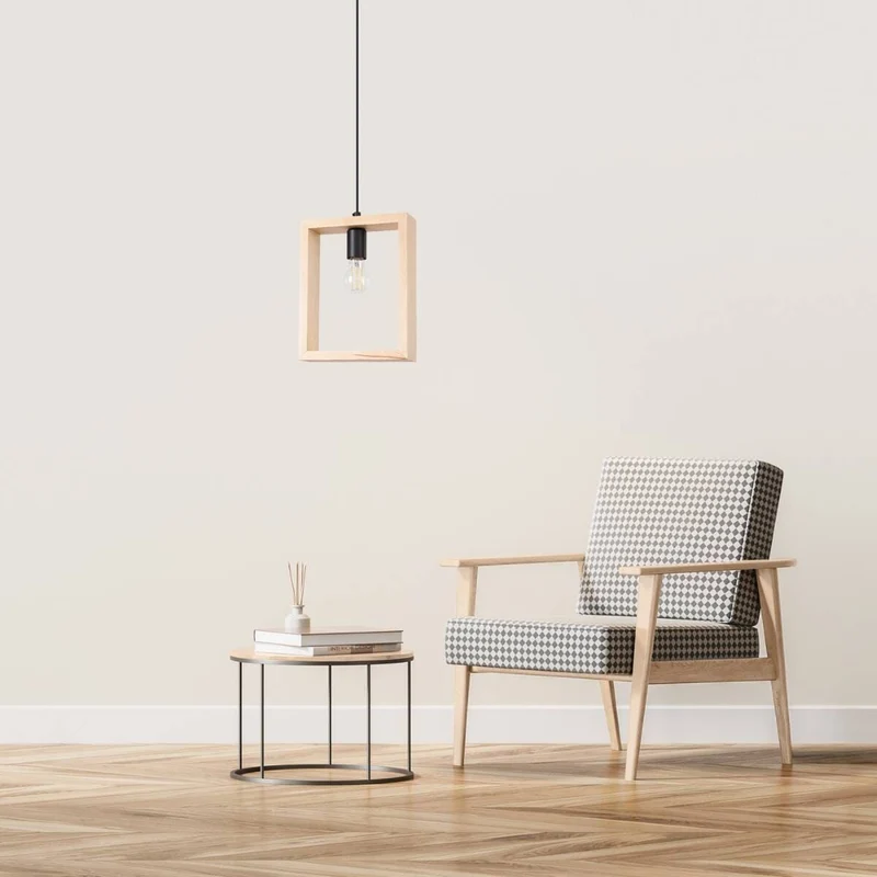Suspension Design Salon Bois Naturel