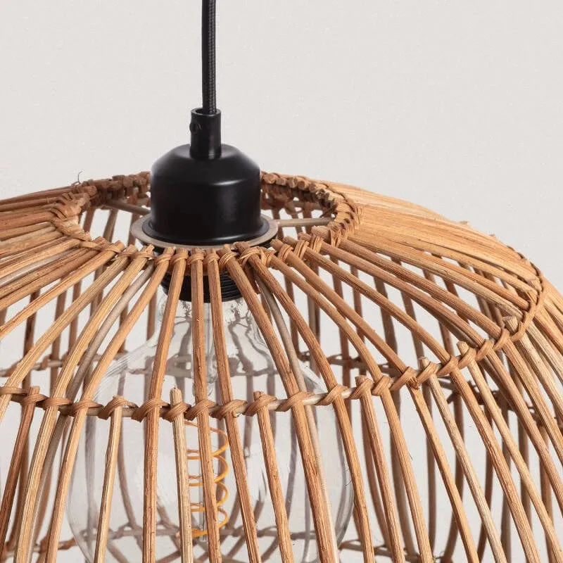 Suspension Rotin Scandinave