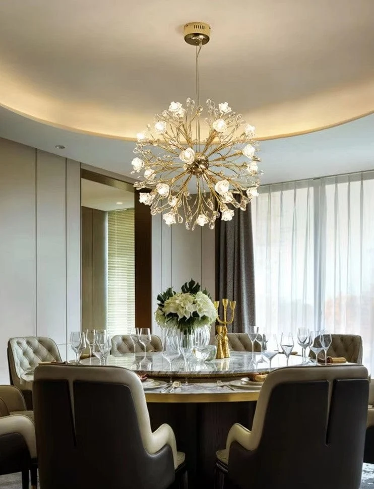 Lustre Salon Luxe Fleurs