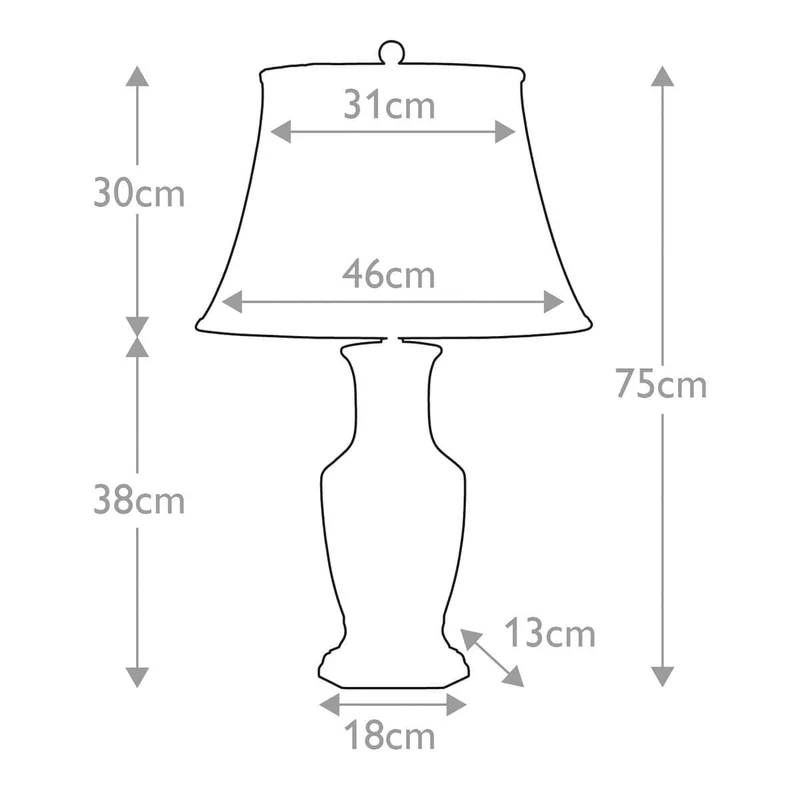 Lampe de table Blue Hex 1 lumière