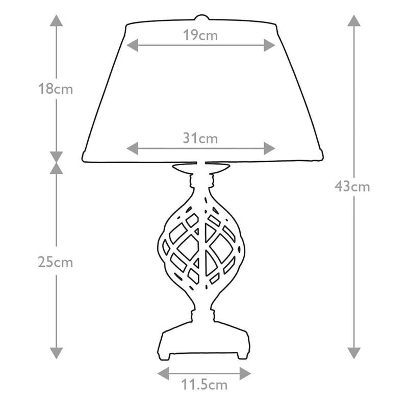 Lampe de table Belfry 1 lumière