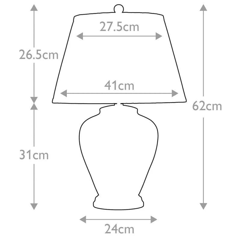 Lampe de table Arum 1 lumière -