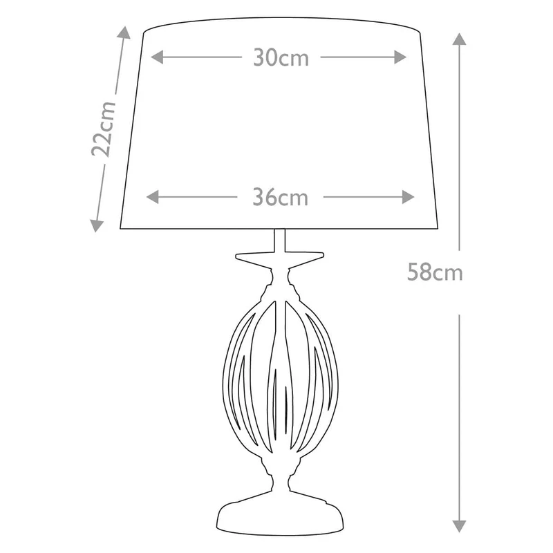 Lampe de table Aegean 1 lumière - Laiton vieilli