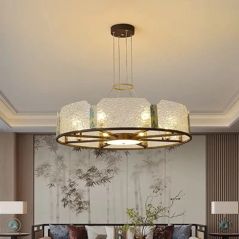 Lustre LED en Verre