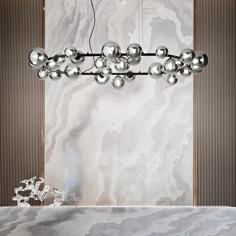 Grande Suspension Globes Verre