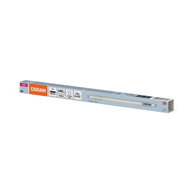 Tube LED OSRAM TUBE T5 HF SHORT 288 mm 4W 840, 400 lm, 4000 K, blanc froid