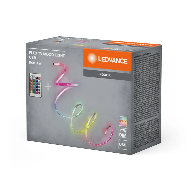 Bande LED USB LEDVANCE FLEX TV MOOD LIGHT RVB TÉLÉCOMMANDE,