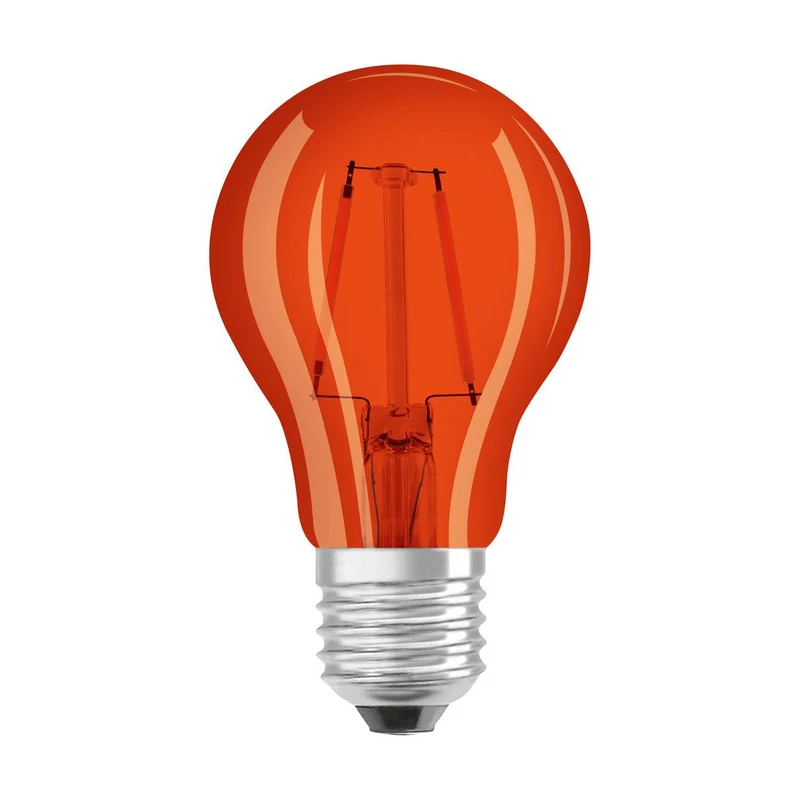 Lampe LED OSRAM LED STAR DÉCOR CLASSIC A 2,5W 515 Orange E27, 160 lm, 1500 K, Orange