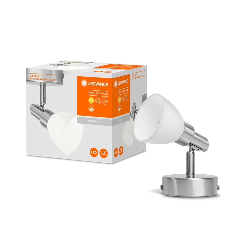 Spot LED LEDVANCE G9 G9 1,9 W, 200 lm, 2700 K, blanc chaud
