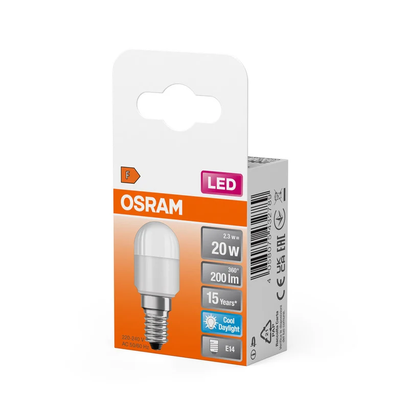 Lampe LED OSRAM LED SPECIAL T26 2,3W 865 Frosted E14, 200 lm, 6500 K, Lumière du jour froide