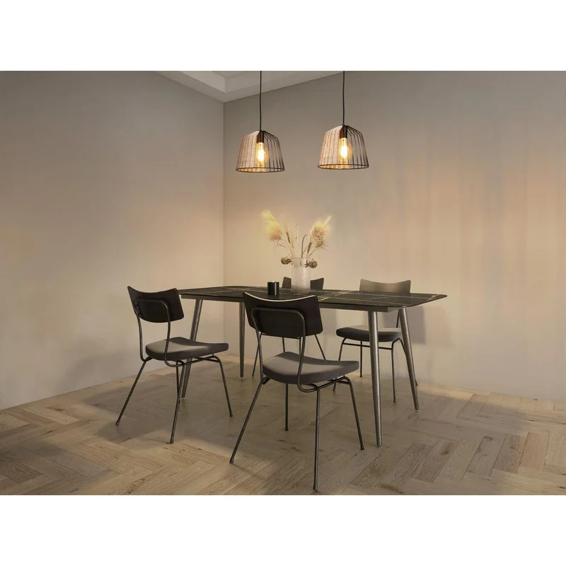 LEDVANCE DECOR Suspension Cage Bell, noir/marron, E27