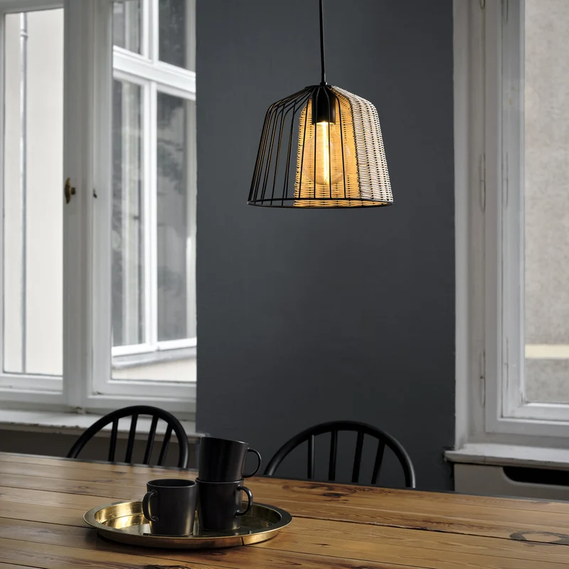 LEDVANCE DECOR Suspension Cage Bell, noir/marron, E27