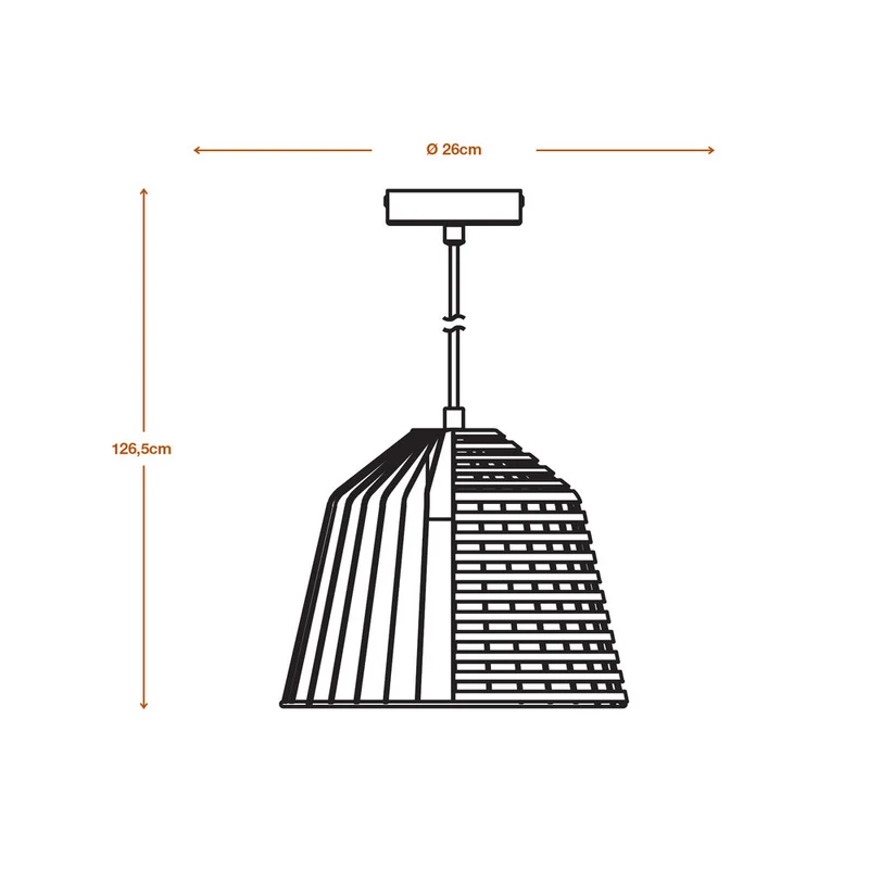 LEDVANCE DECOR Suspension Cage Bell, noir/marron, E27