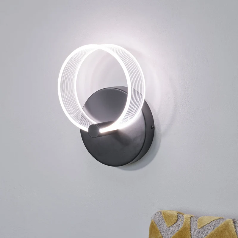 LEDVANCE DECOR Applique murale circulaire 8W Click CCT Noir