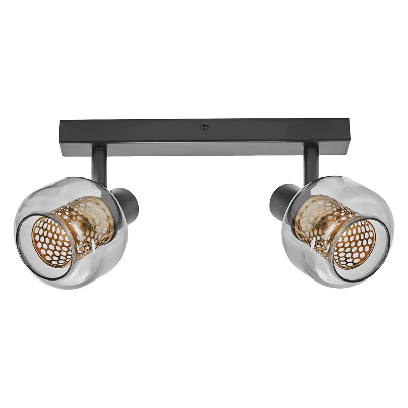 LEDVANCE DECOR Spot Firefly plafonnier, lampe OSRAM incluse, noir, 2 x 2,8W, E14