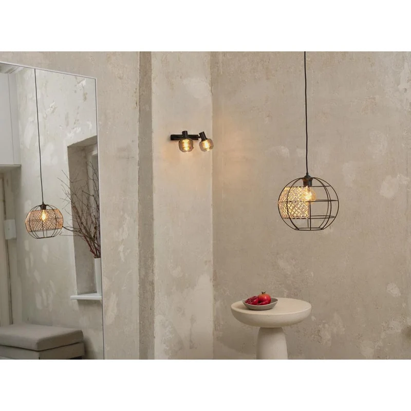 LEDVANCE DECOR Spot Firefly plafonnier, lampe OSRAM incluse, noir, 2 x 2,8W, E14