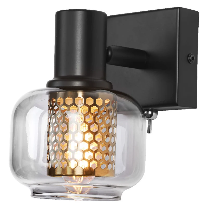 LEDVANCE DECOR Spot Firefly Applique murale, lampe OSRAM incluse, noir, 1 x 2.8W, E14