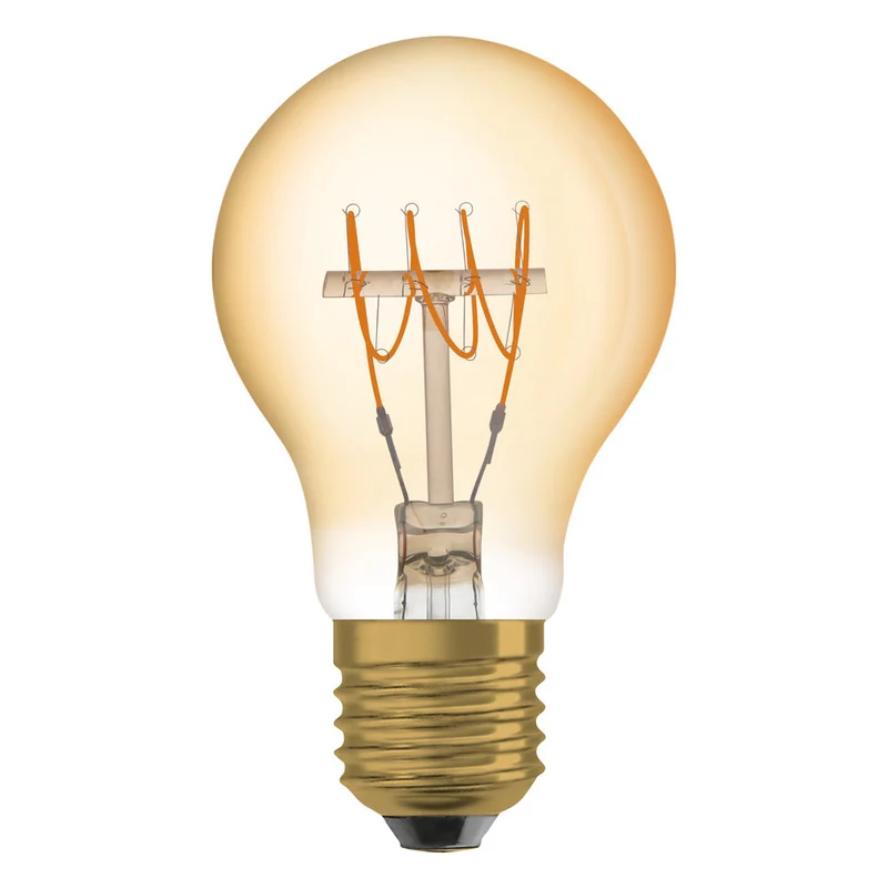 OSRAM LED Base Classic A 45 Filament Rétro 5.9W 827 E27 2 pièces, Blanc chaud