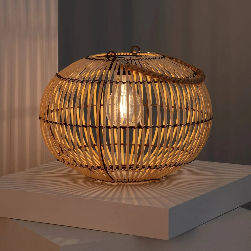 Lampe Rotin Solaire Exterieur