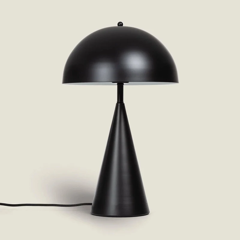 Lampe Champignon Métal Noir