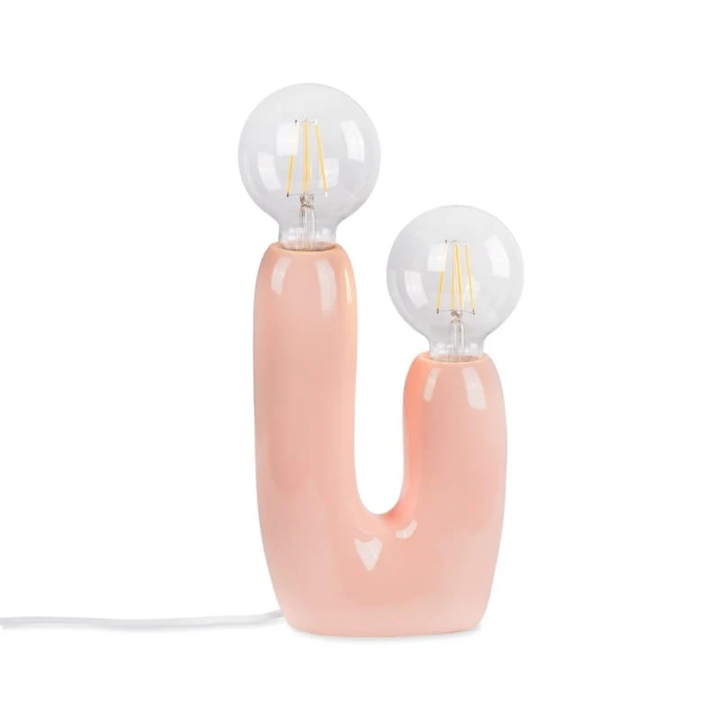 Lampe de table rose