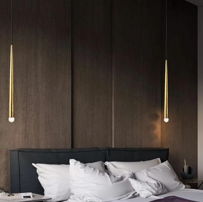 Lampe LED Goutte Noir Chambre