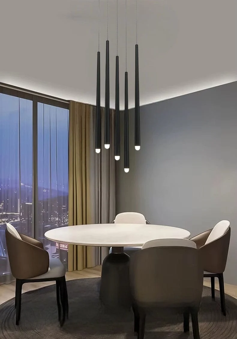 Lampe LED Goutte Noir Chambre