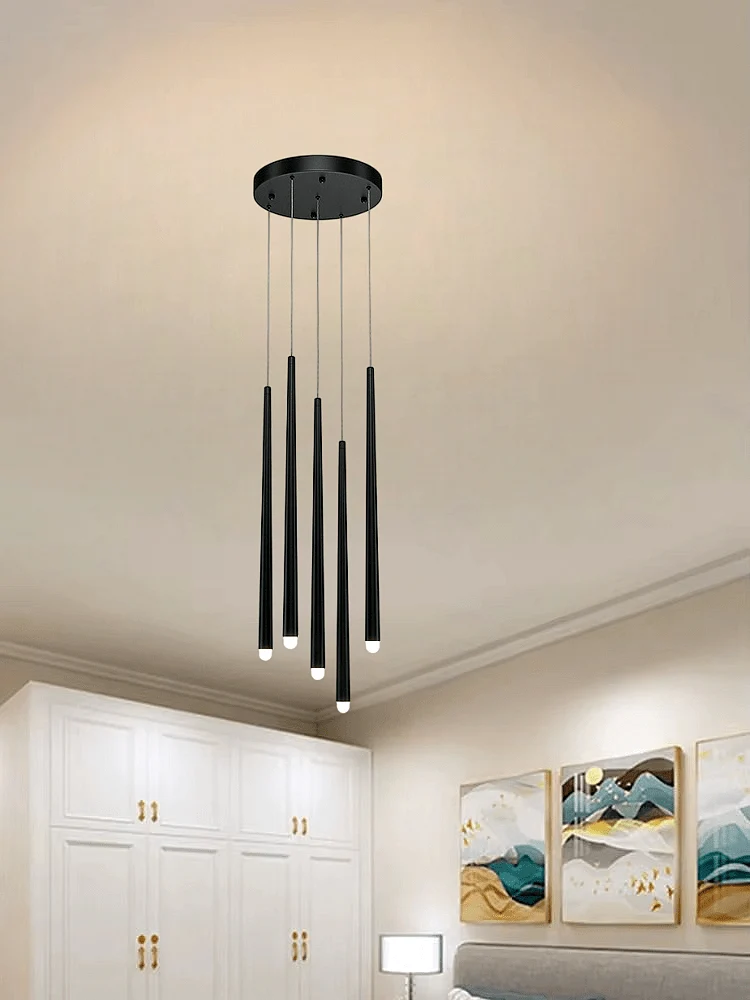 Lampe LED Goutte Noir Chambre