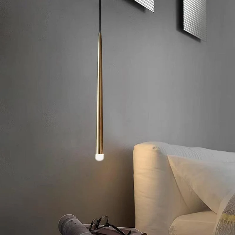 Lampe LED Goutte Noir Chambre