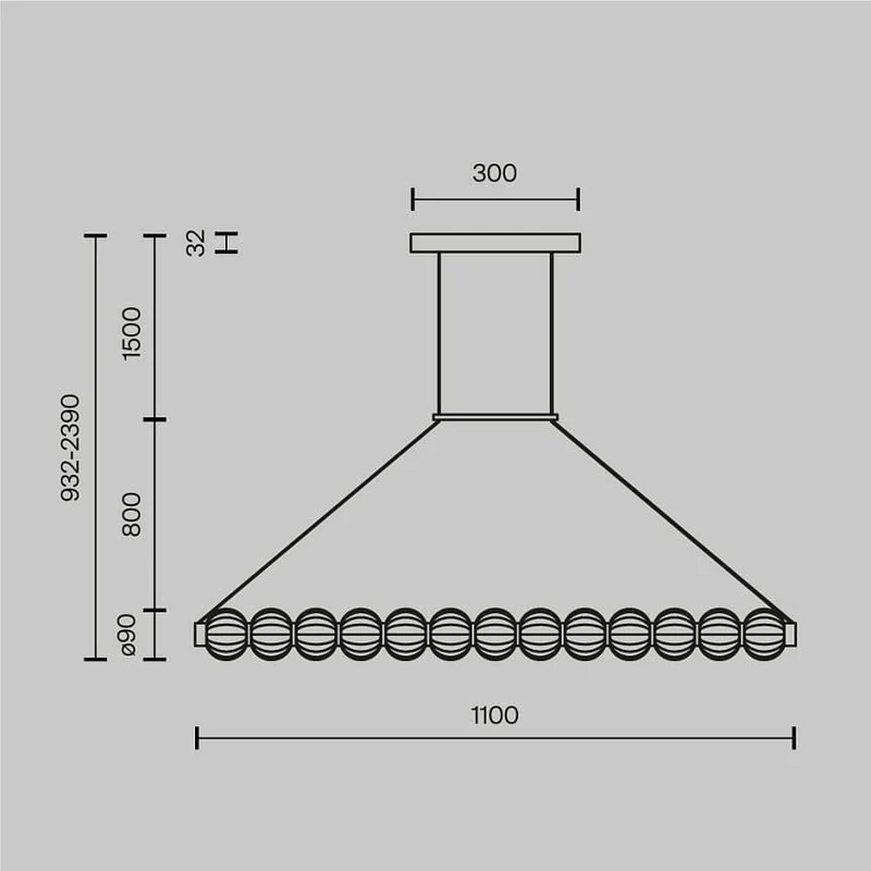 Eclairage LED Verre Salle a Manger
