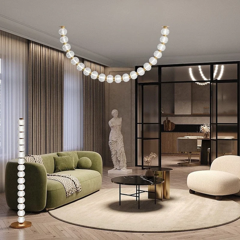Luminaire Suspendu Moderne Verre Salon
