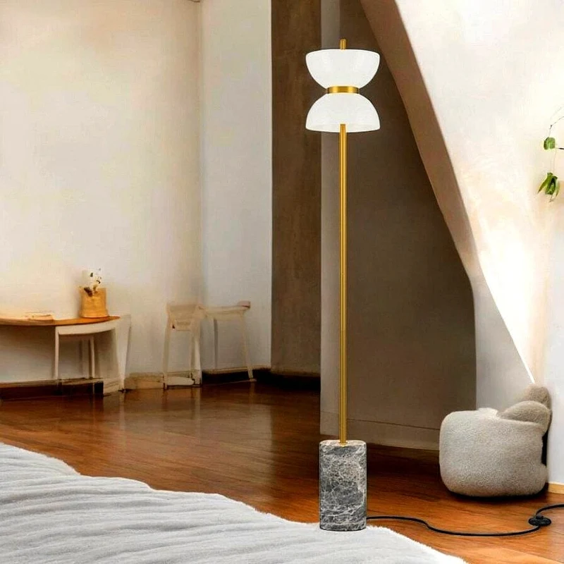 Lampadaire Marbre Blanc Salon