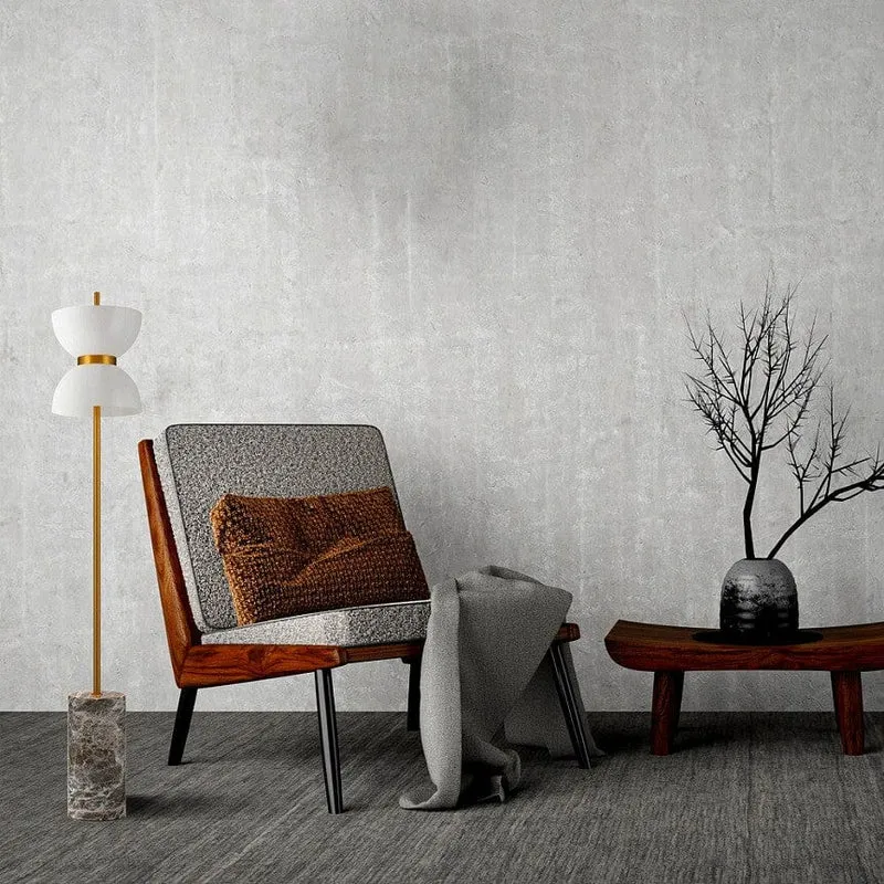 Lampadaire Marbre Blanc Salon