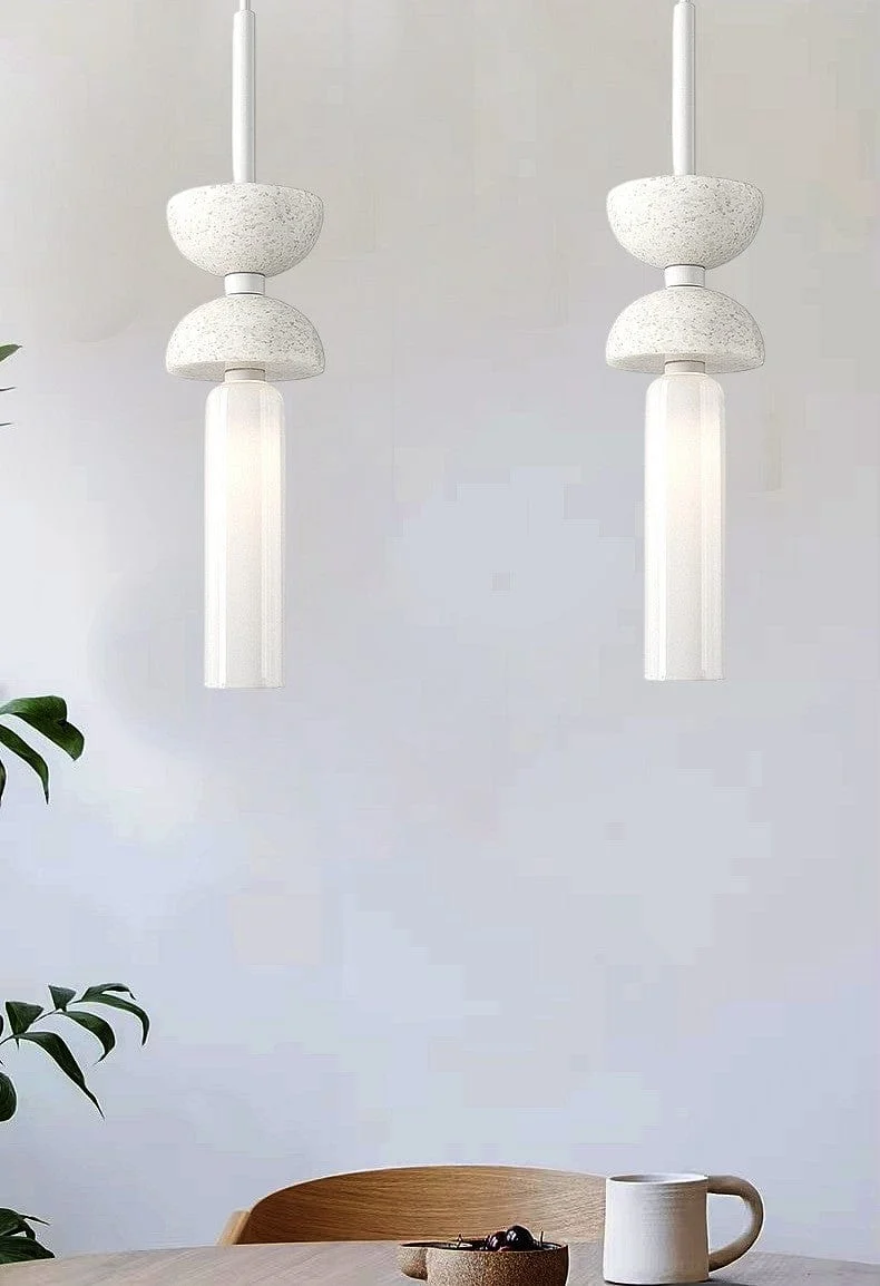 Luminaire suspension marbre gris Chambre