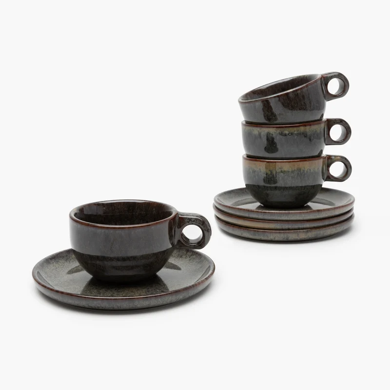 Serax Surface Cappuccino Cup with Saucer