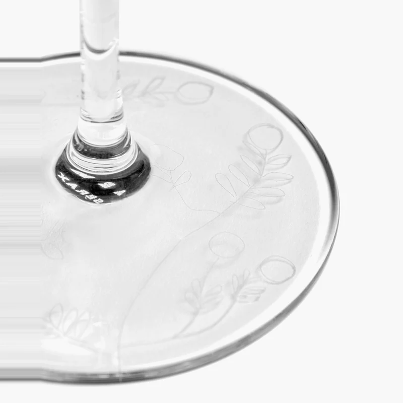 Serax Midnight Flowers White Wine Glass